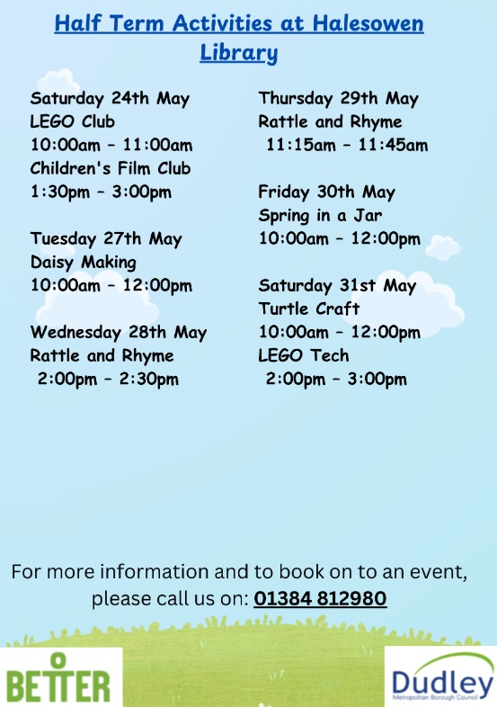 Halesowen Library - Children's Half Term Activities